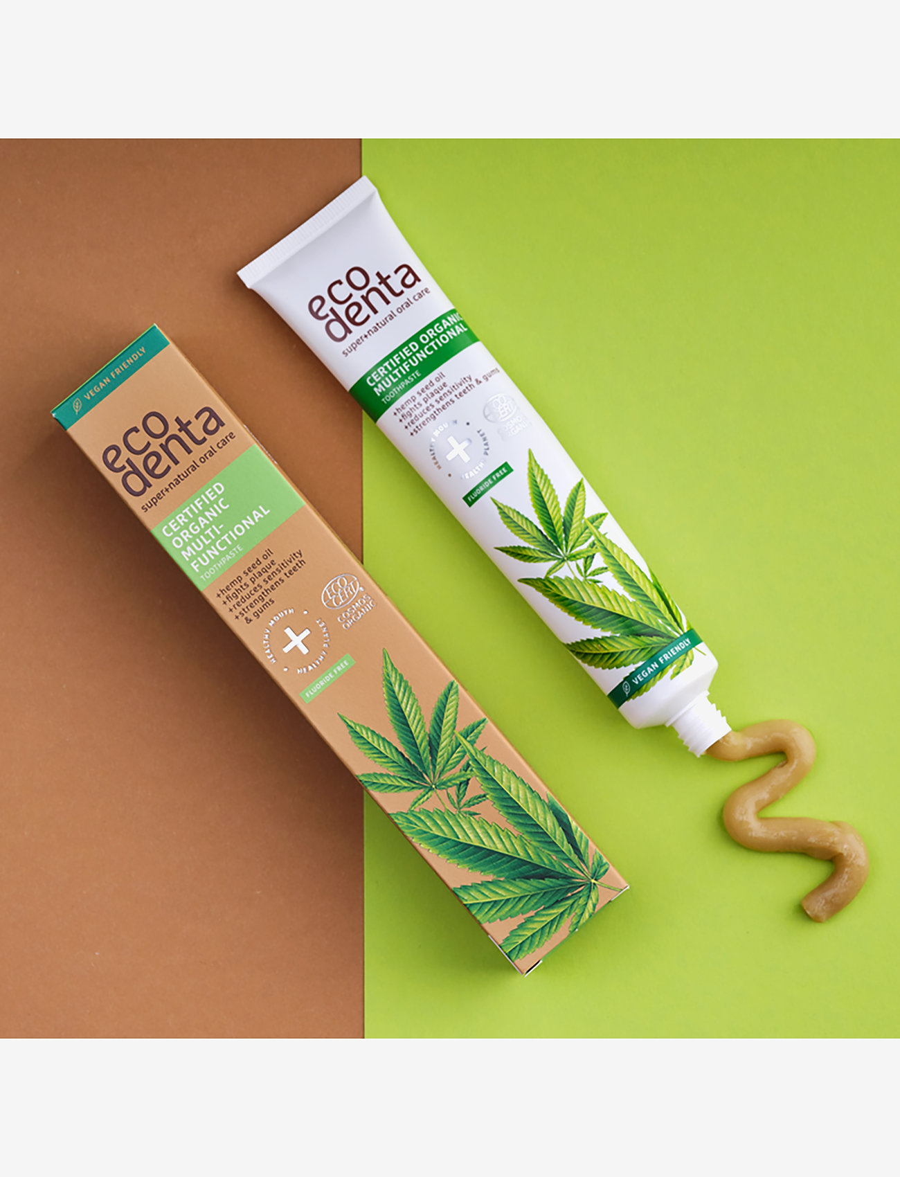 Ecodenta - Ecodenta Certified Organic Multifunctional Toothpaste with Hemp Seed Oil - tandkräm - clear - 1
