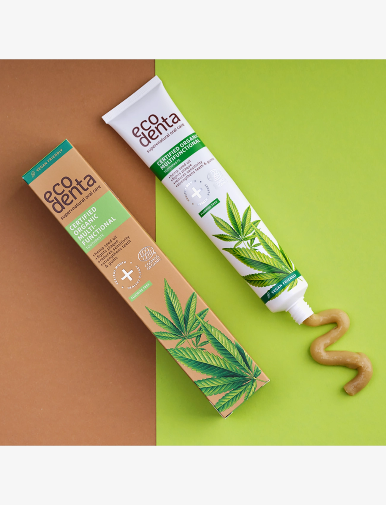Ecodenta - Ecodenta Certified Organic Multifunctional Toothpaste with Hemp Seed Oil - hammastahnat - clear - 1