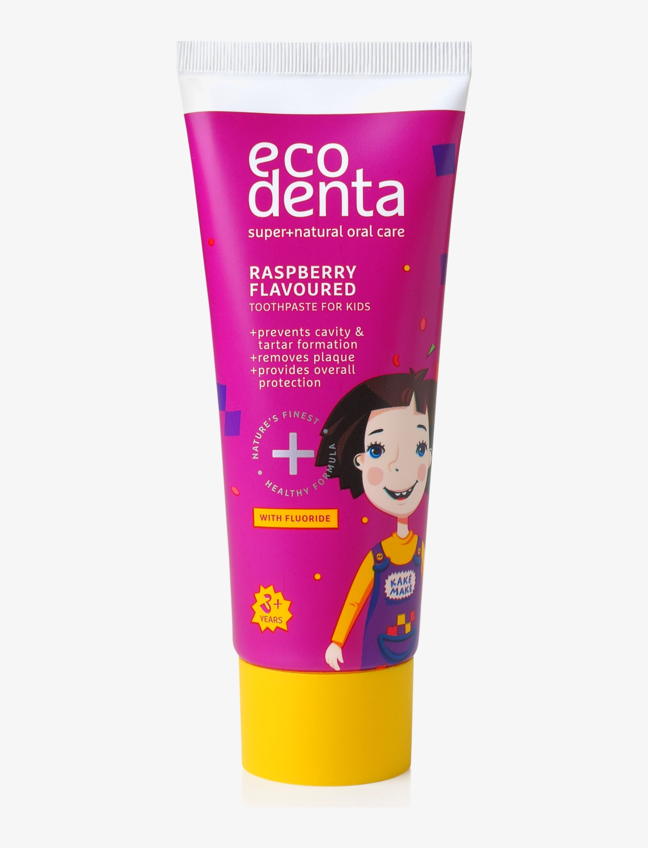Ecodenta Ecodenta Raspberry Flavoured Toothpaste For Kids, 3+ Y.o., 75 ml, Nude, Sundhed Og Hygiejne > Tandbørster, Børn