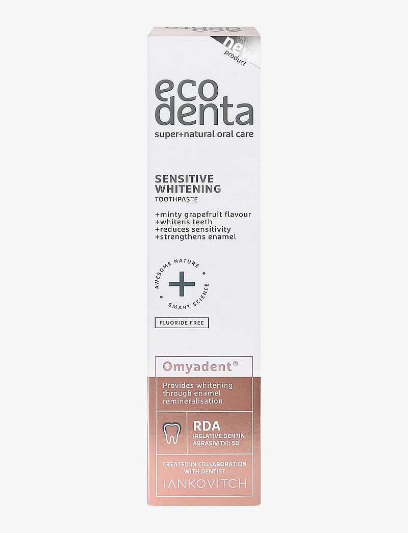 Ecodenta - Ecodenta Sensitive Whitening Omyadent® Toothpaste 100 ml - hambapastad - clear - 0