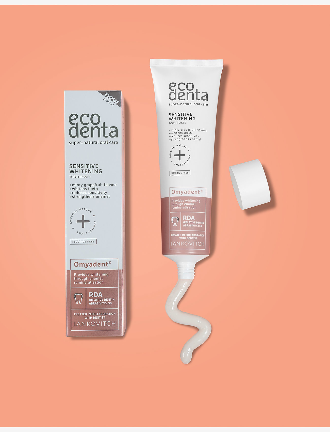 Ecodenta - Ecodenta Sensitive Whitening Omyadent® Toothpaste - tandpasta - clear - 1