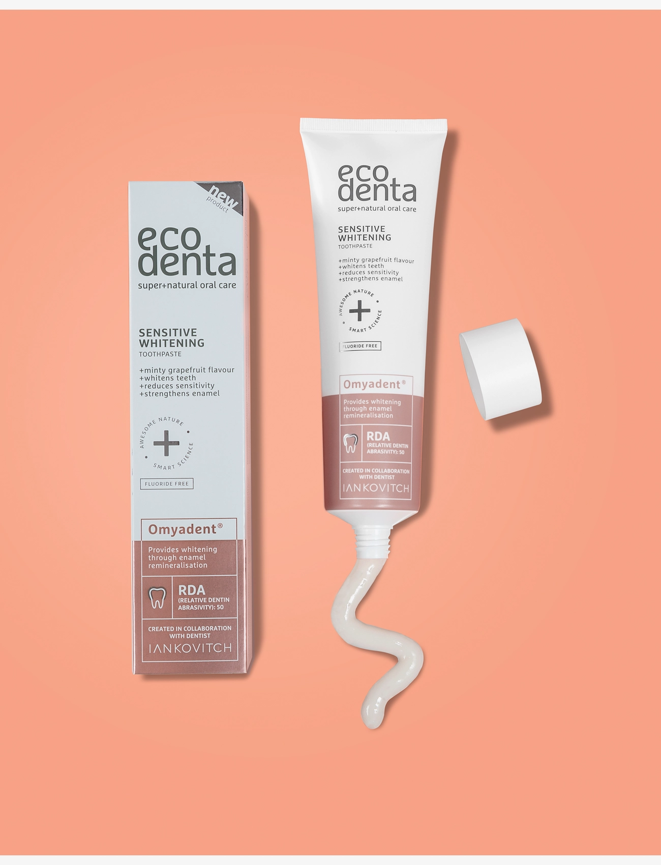 Ecodenta - Ecodenta Sensitive Whitening Omyadent® Toothpaste - hammastahnat - clear - 1