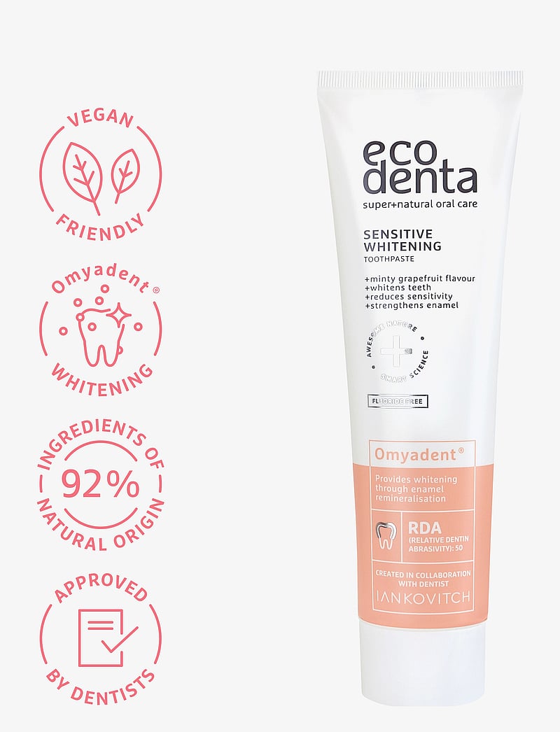Ecodenta - Ecodenta Sensitive Whitening Omyadent® Toothpaste 100 ml - hambapastad - clear - 2