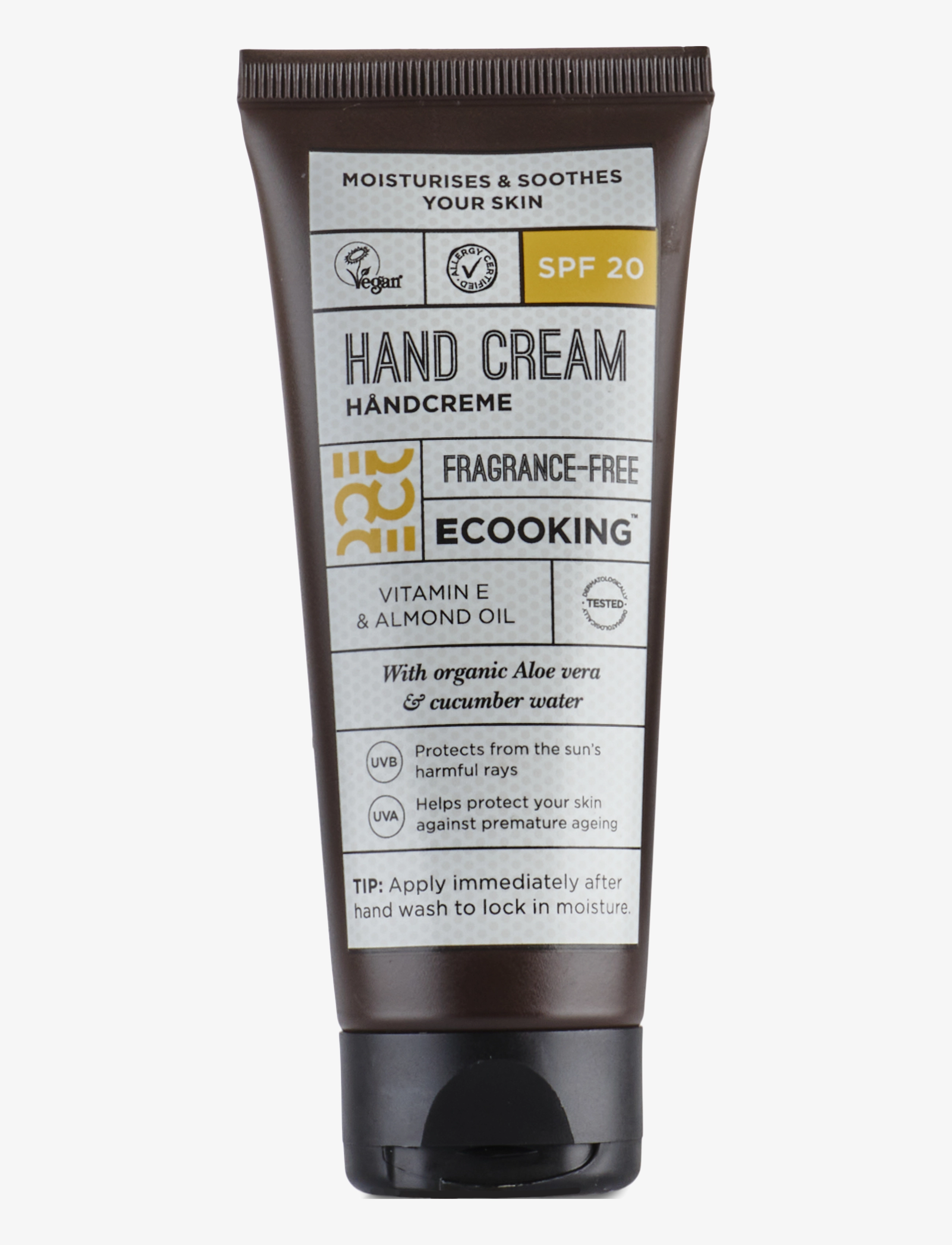 ECOOKING Hand Cream Spf 20, Hand Creme, Nude, Str: 75 ml