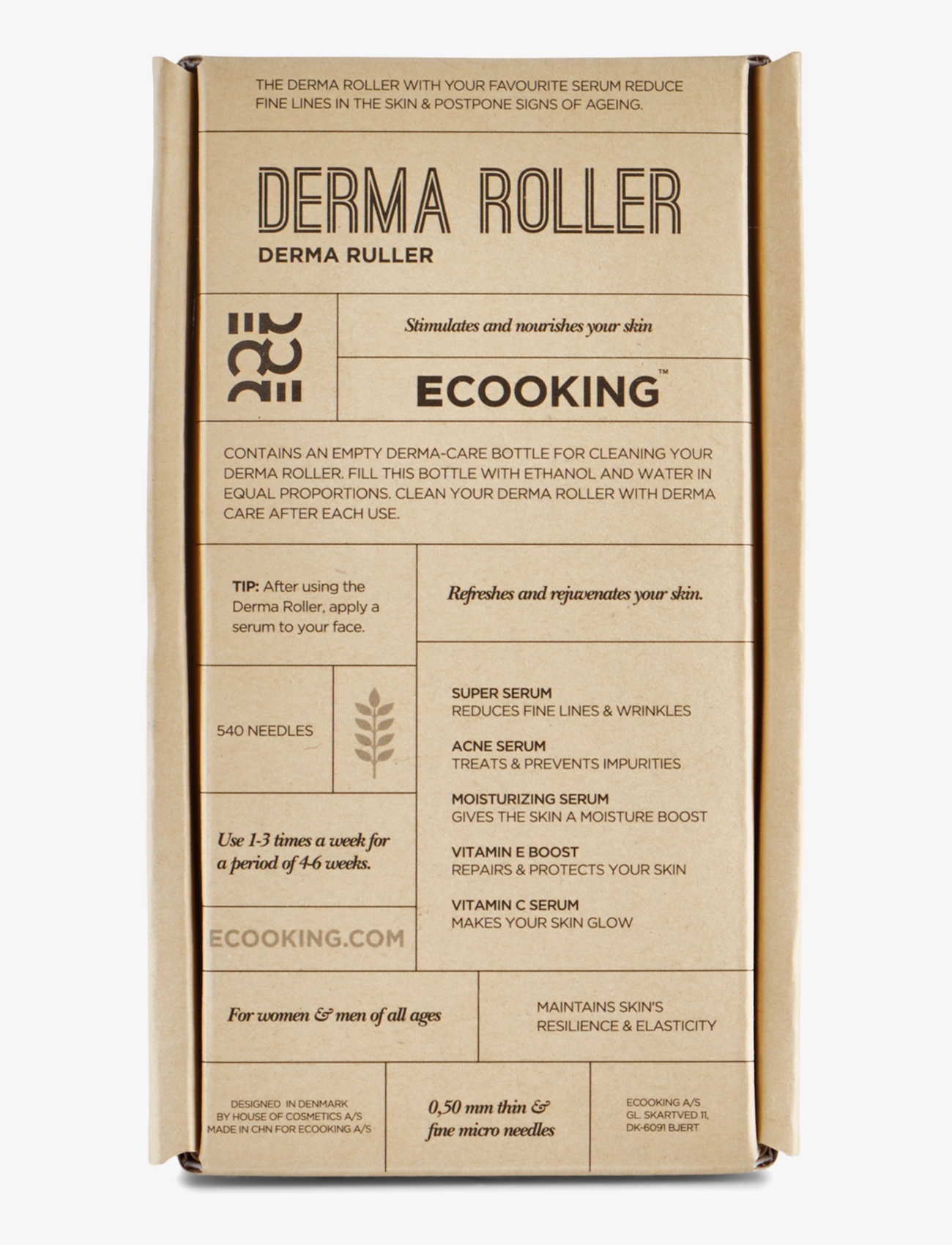 Ecooking Derma Roller Multi Languages ansiktskräm & serum dam – bild 3