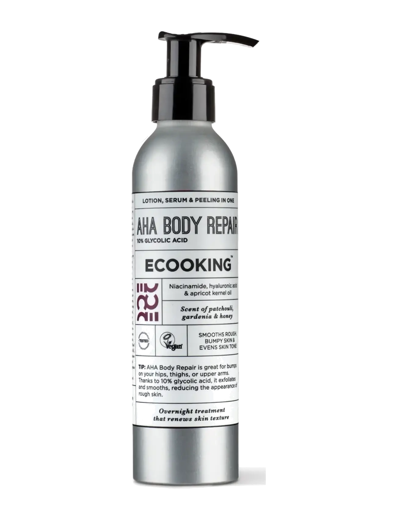 ECOOKING Aha Body Repair 200 Ml, Cremes & Lotion & Bodybutter, Sølv, Str: 200 ML