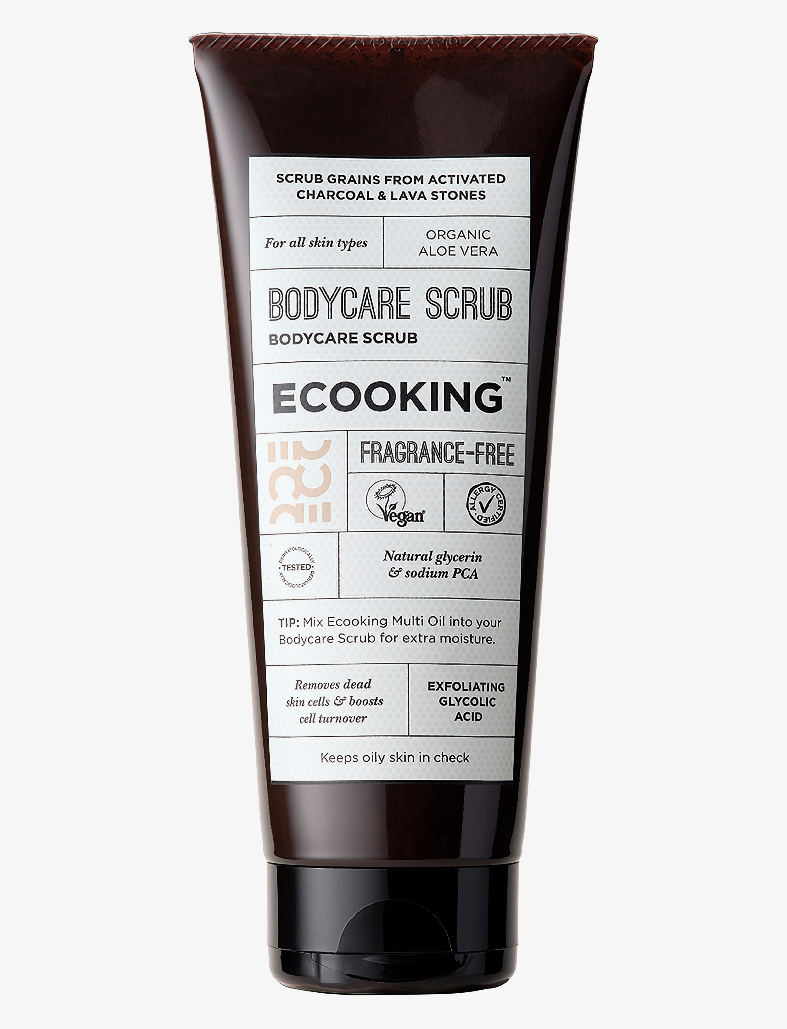 ECOOKING Bodycare Scrub Fragrance Free, 200 ml, Nude, Krop > Scrub Og Eksfolierende Midler, Dame