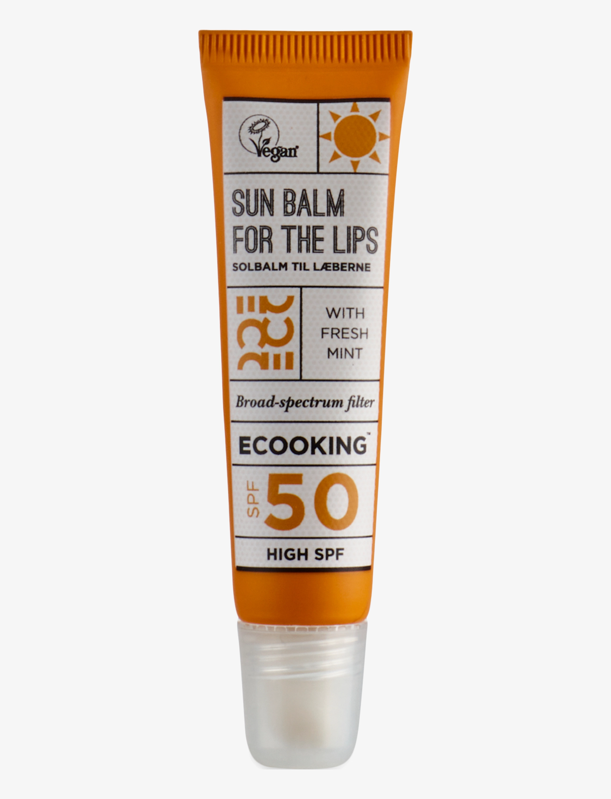 ECOOKING Sun Lip Balm Spf 50, Læbepleje, Nude, Str: 15 ml