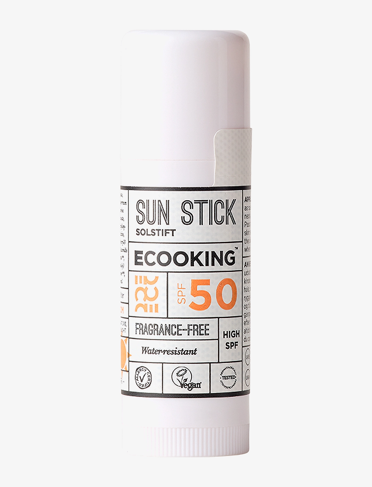 ECOOKING Sun Stick Spf 50, Ansigt, Nude, Str: 15 ml