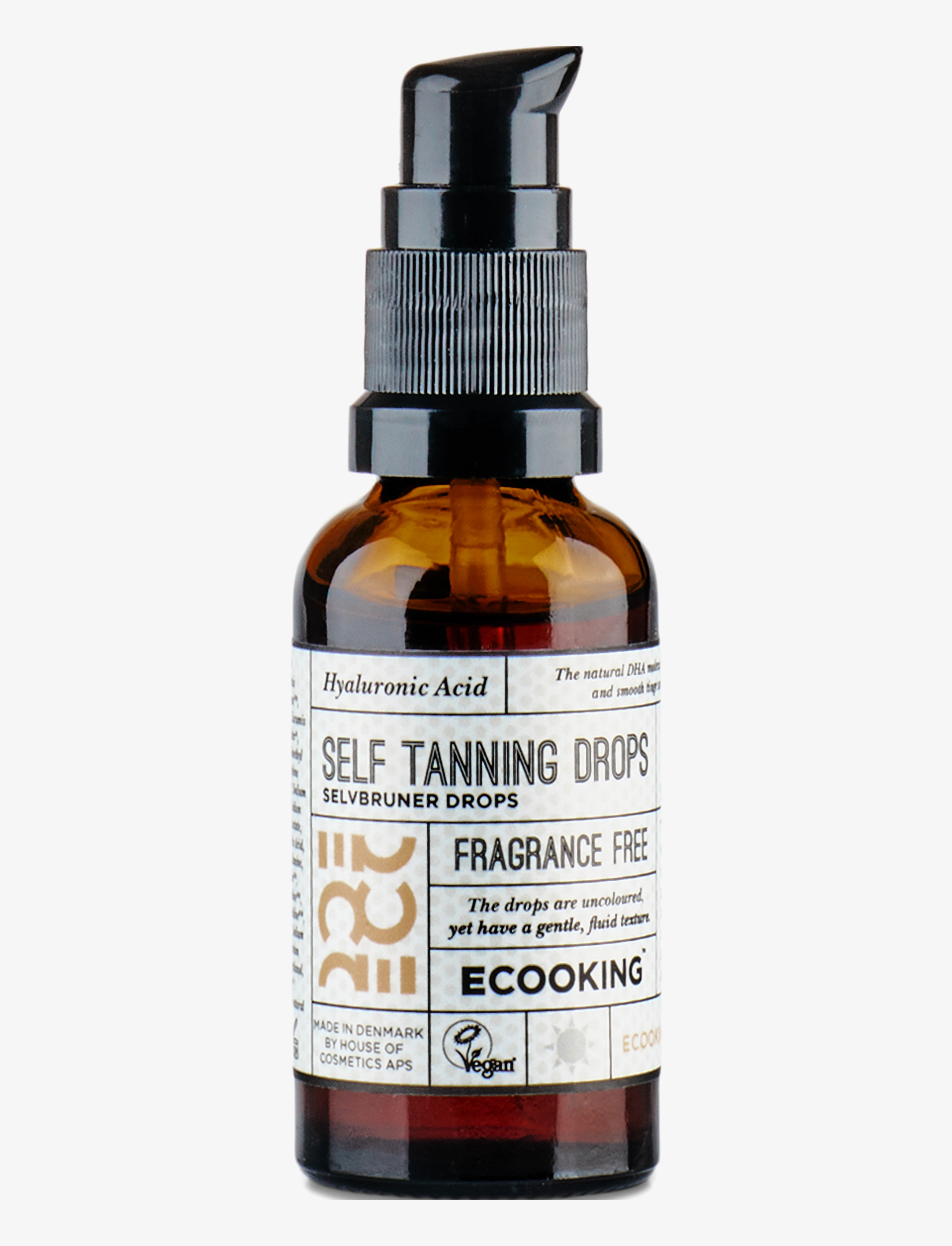 ECOOKING Self Tanning Drops, Dråbe, Nude, Str: 30 ml