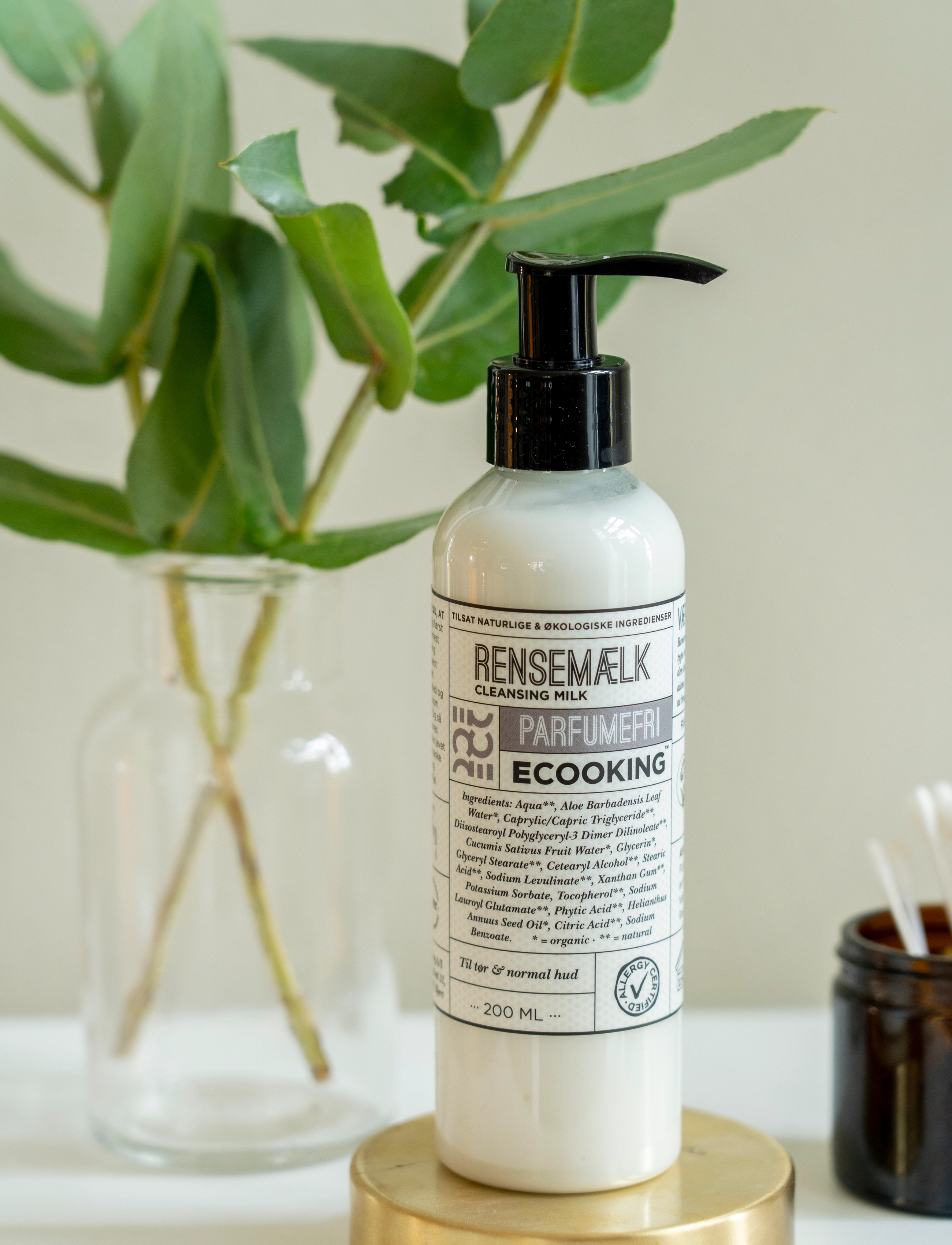 ECOOKING Cleansing Milk Fragrance Free, 200 ml, Nude, Rensemidler > Mælkerens, Dame