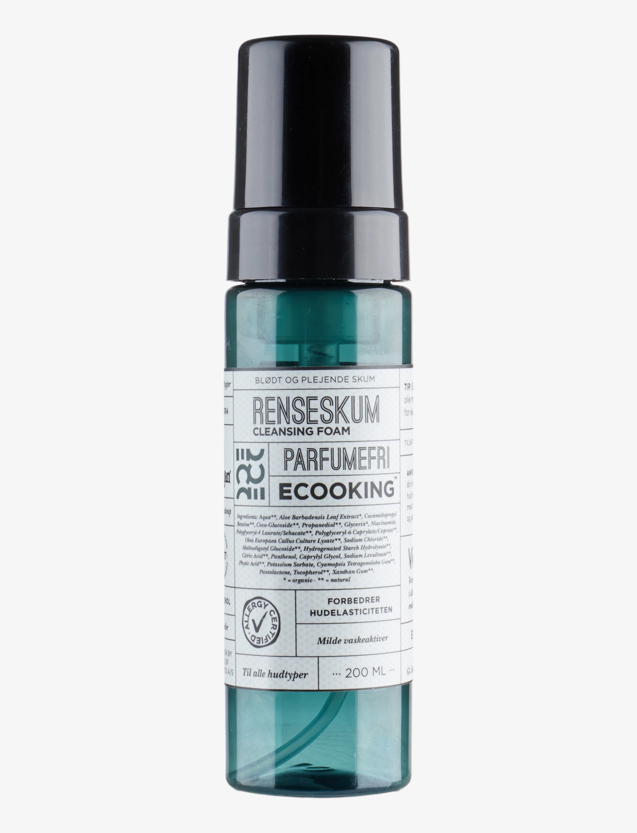 ECOOKING 50+ Cleansing Foam Fragrance Free, Mousse Cleanser, Nude, Str: 200 ml