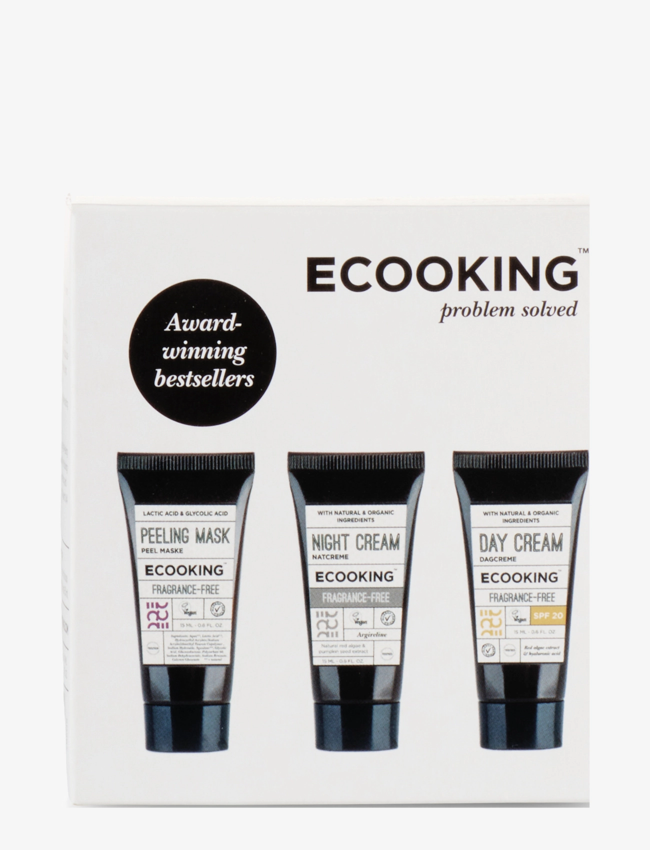 ECOOKING - Box 3 - Day cream SPF20, Night Cream FF, Peel Mask 15 ml - no colour - 1