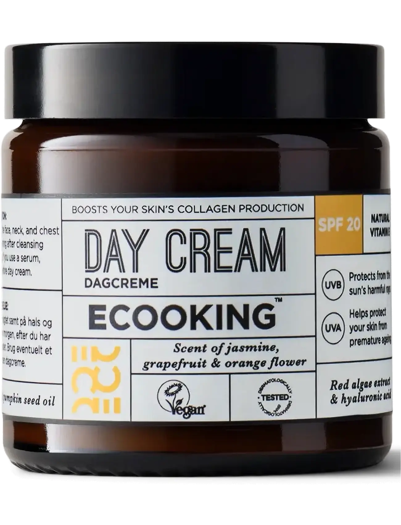 ECOOKING Day Cream Spf20 – With Fragrance, Day Cremes, Sort, Str: 100 ML
