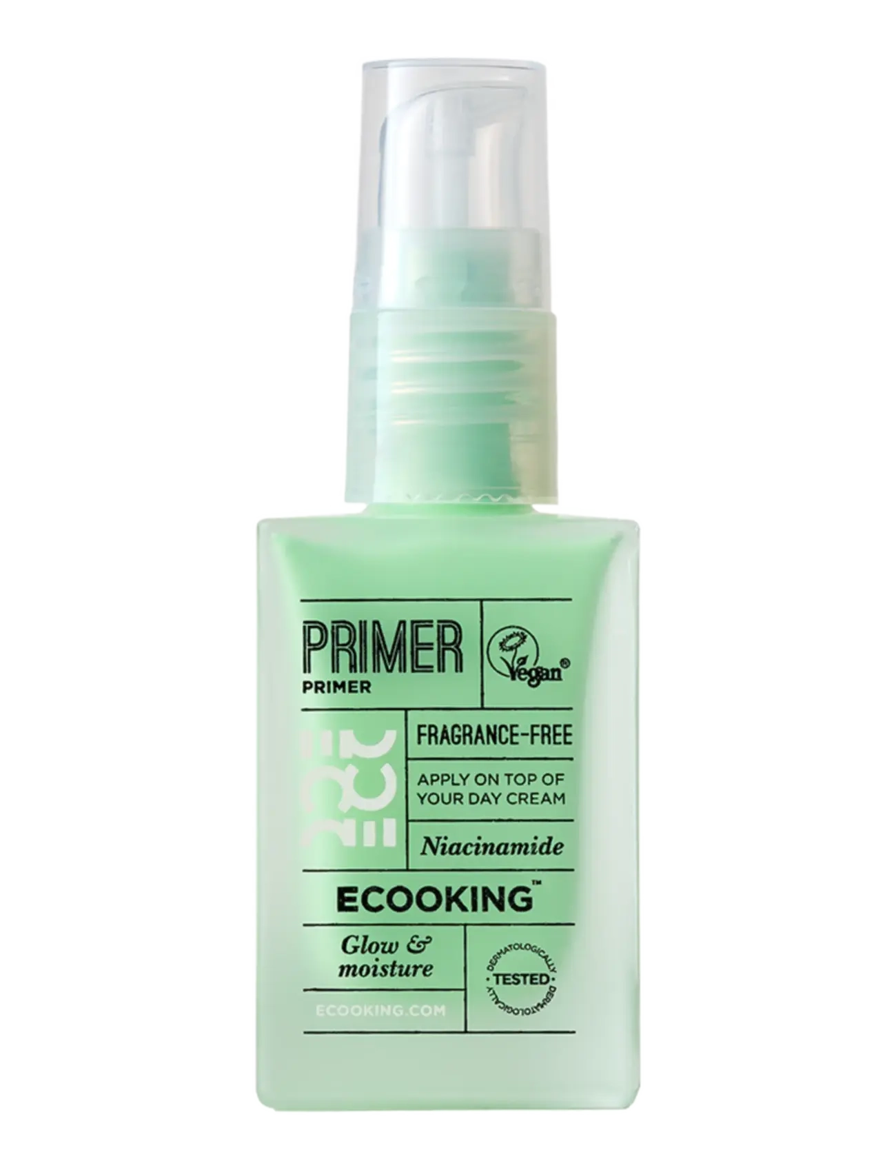 ECOOKING Primer 01 Green, Ansigtsprimer, Grøn, Str: 28 ML