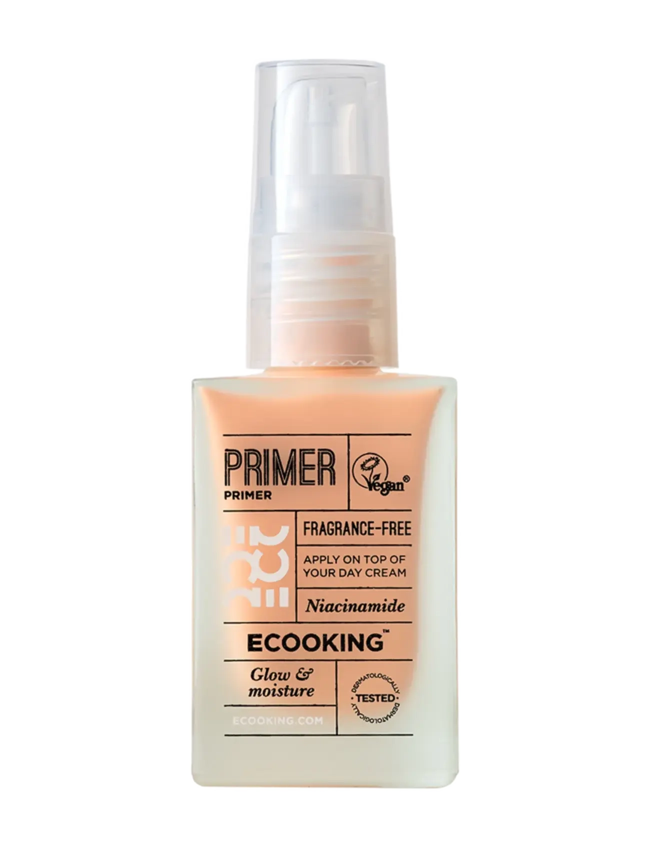 ECOOKING Primer 02 Peach, Ansigtsprimer, Orange, Str: 28 ML