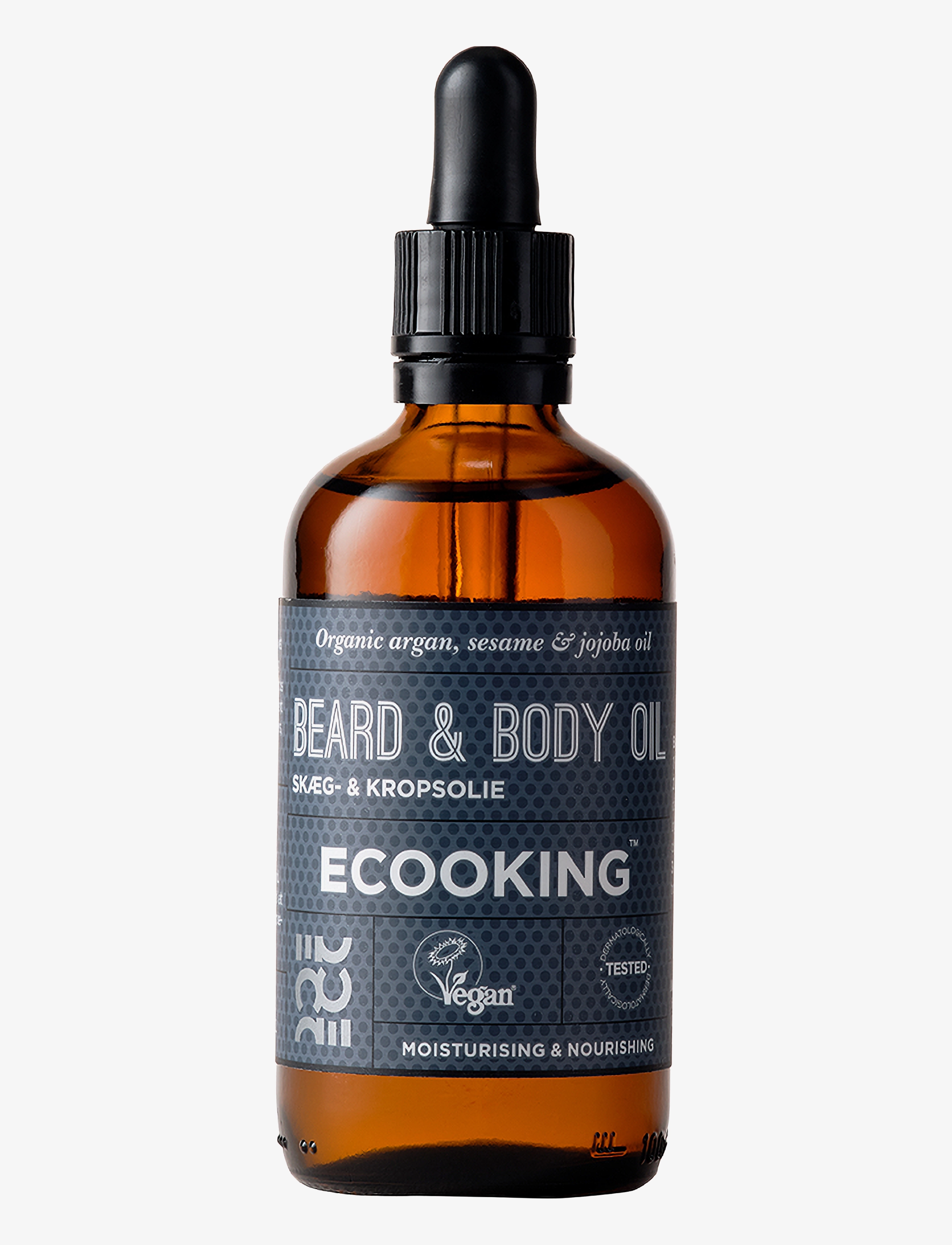 ECOOKING Men, Beard & Body Oil, Beard Vinegar & Dressing Bottles, Nude, Str: 100 ml