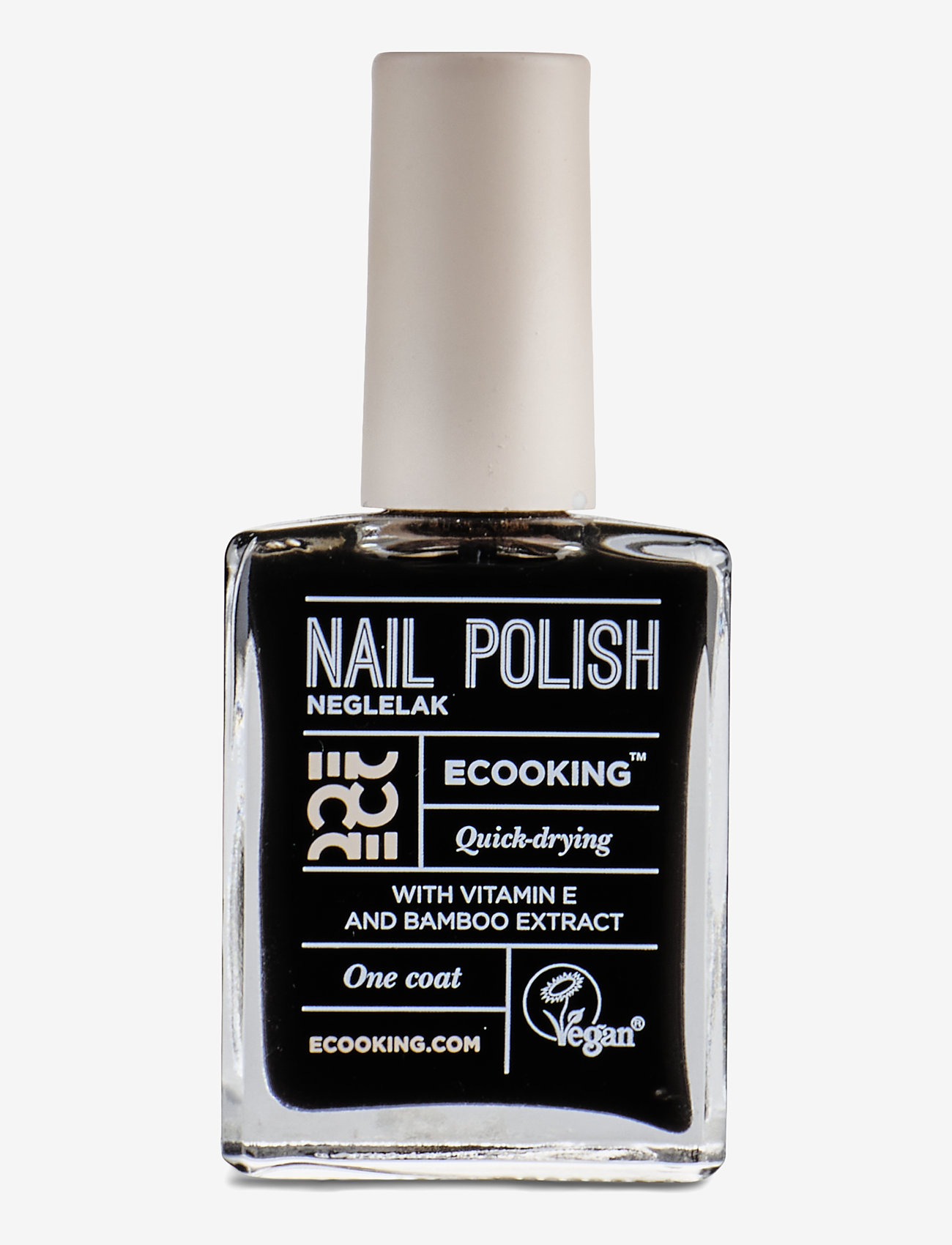 Ecooking - Nail Polish 08 - Black - laveste priser - black - 0