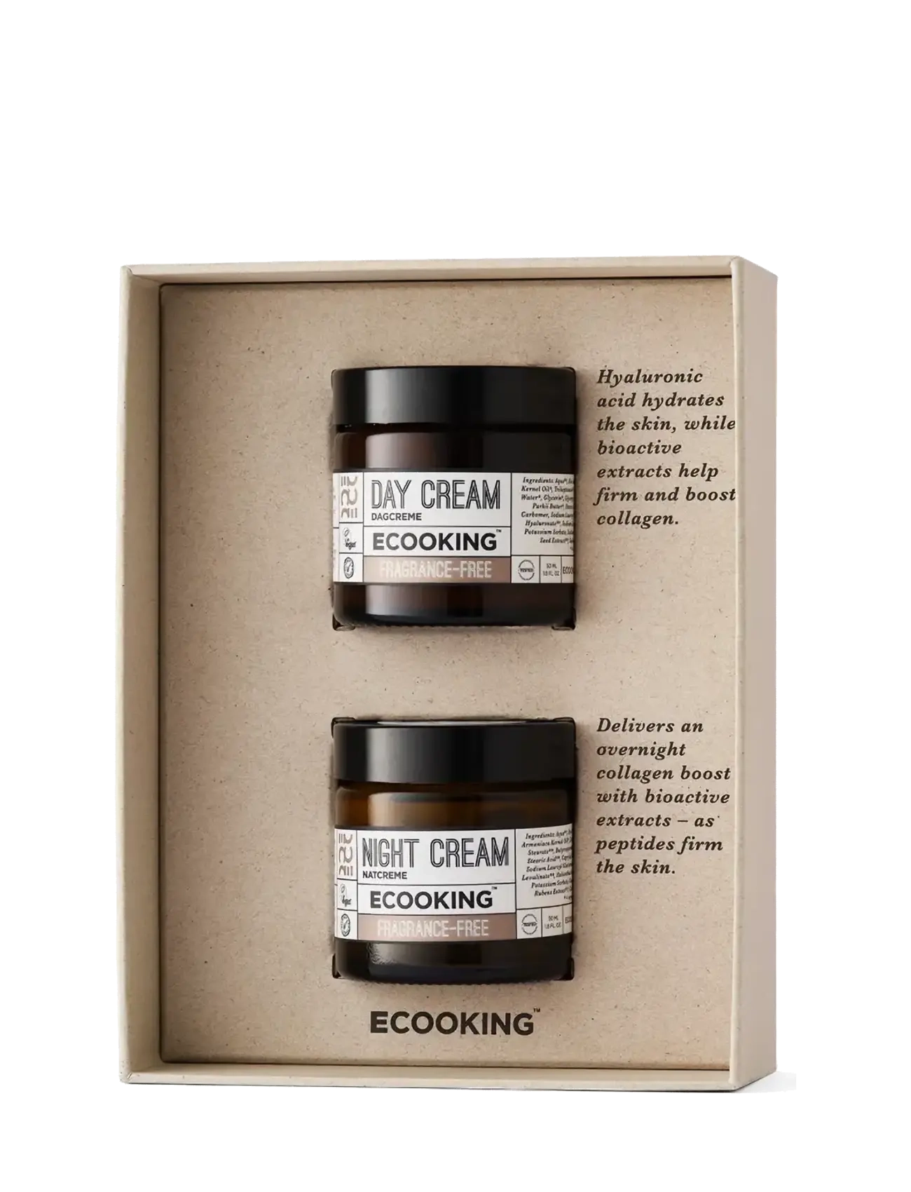 ECOOKING - The Collagen Boosters - Day & Night Cream Set - Fragrance Free - Box 2026 - no colour - 1