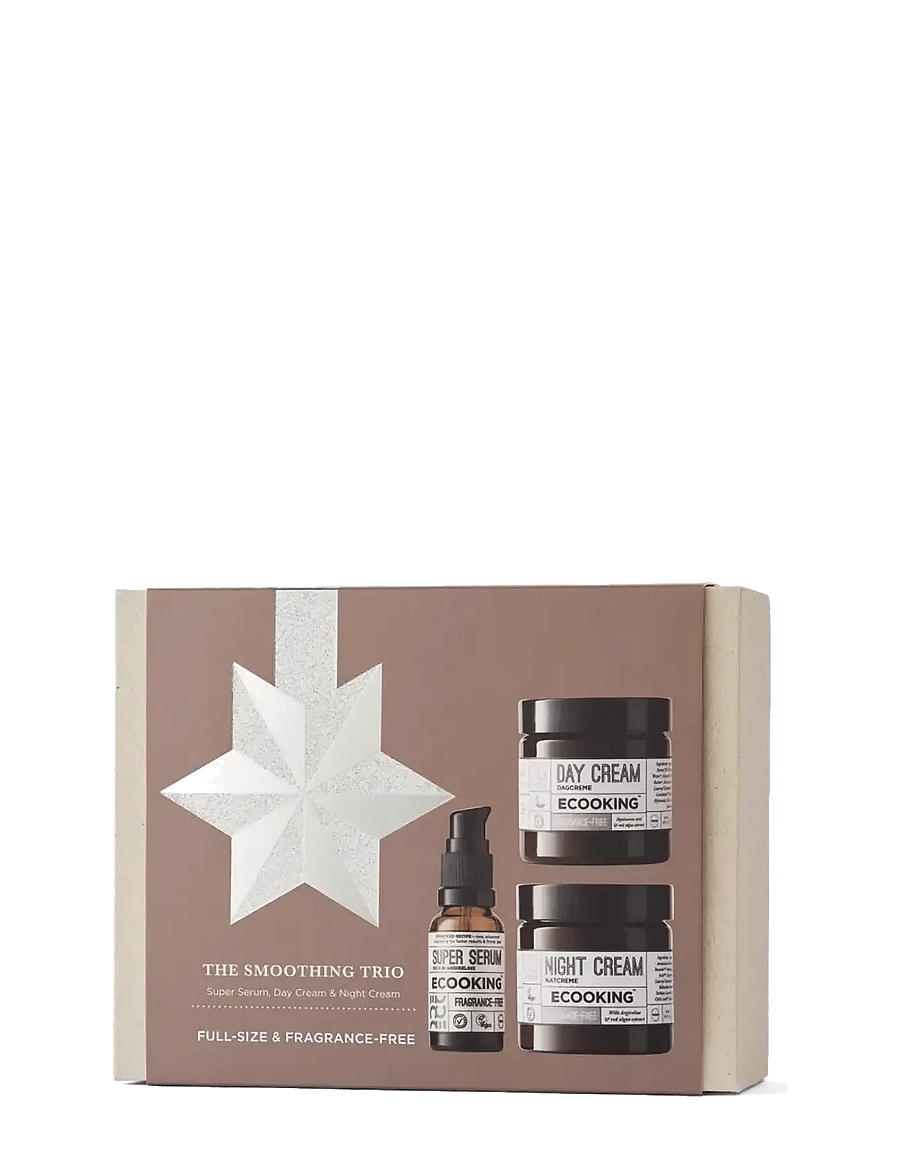 ECOOKING - The Smoothing Trio - Day & Night Cream + Serum Set - Fragrance Free - Box 2026 - no colour - 0