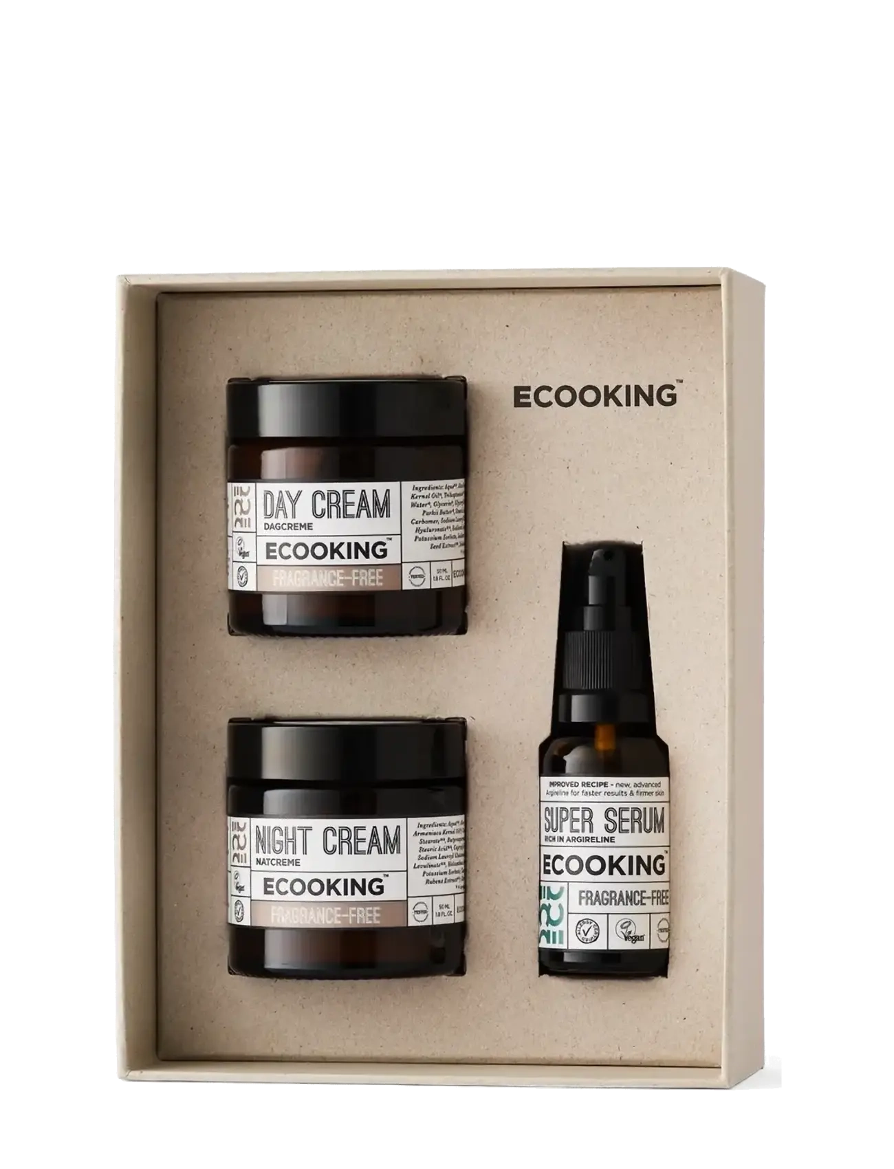 ECOOKING - The Smoothing Trio - Day & Night Cream + Serum Set - Fragrance Free - Box 2026 - no colour - 1