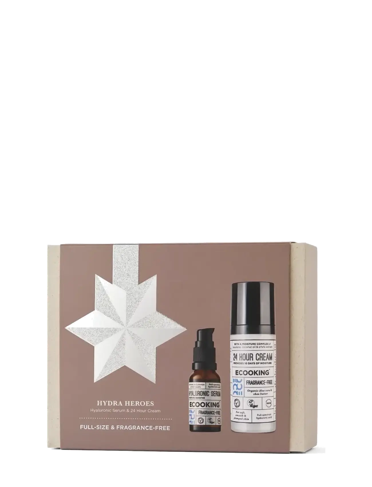ECOOKING Hydra Heroes - 24H Cream & Hyaluronic Serum - Fragrance Free - Box 2026 - Serum - NO COLOUR / undefined