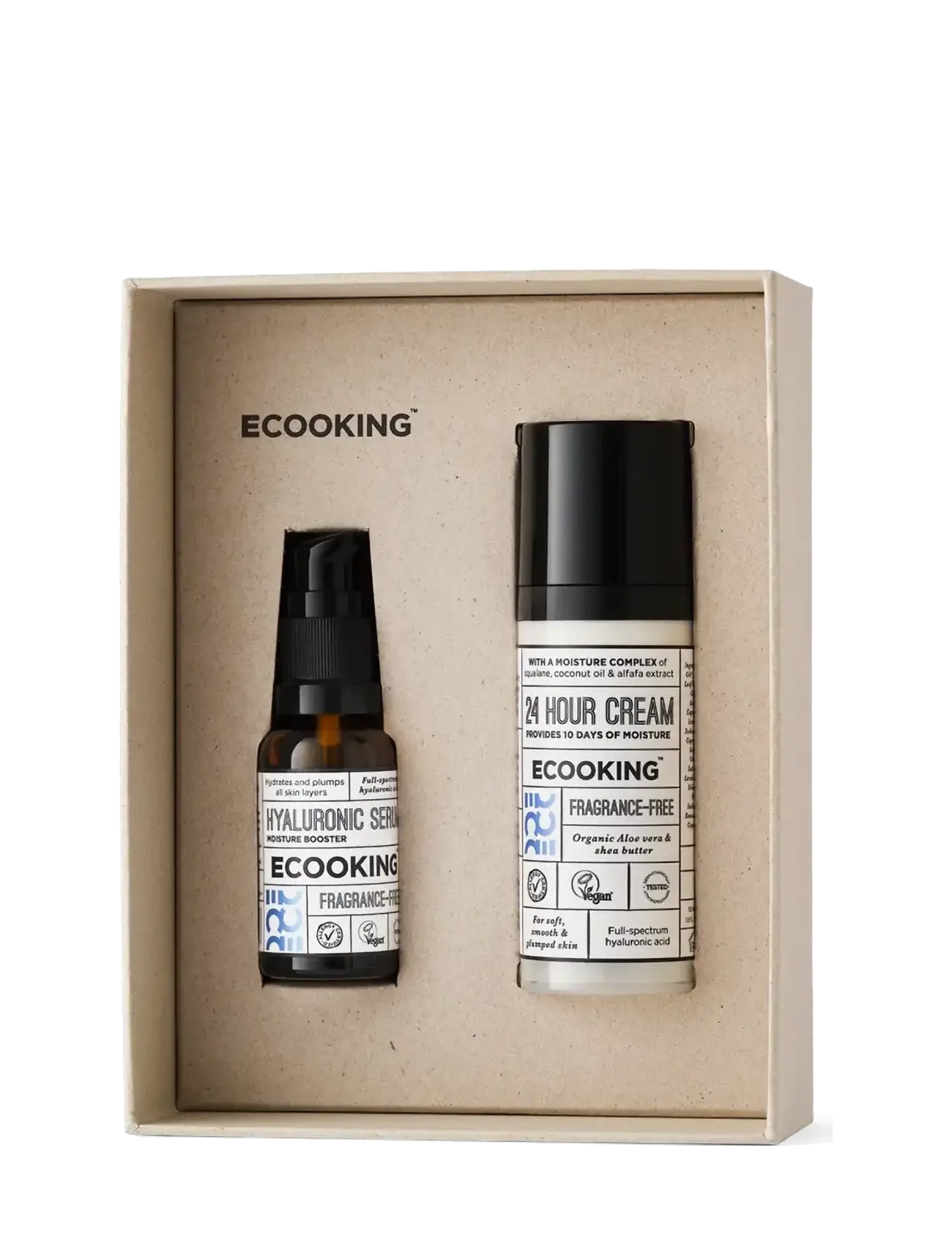 ECOOKING - Hydra Heroes - 24H Cream & Hyaluronic Serum - Fragrance Free - Box 2026 - no colour - 1