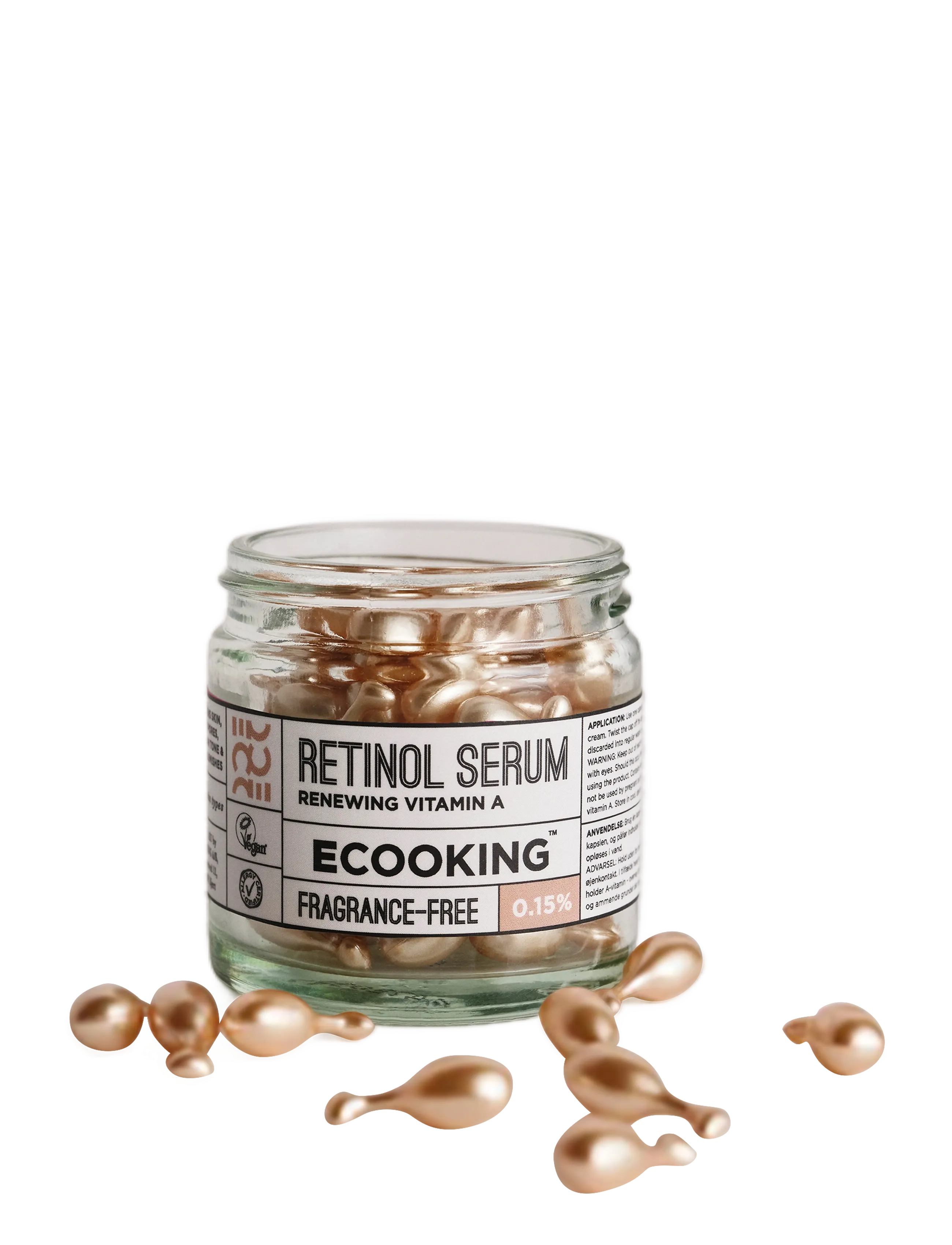 ECOOKING Retinol Serum 0,15% Capsules 60 Pcs, Serum, Nude, Str: 60 PCS