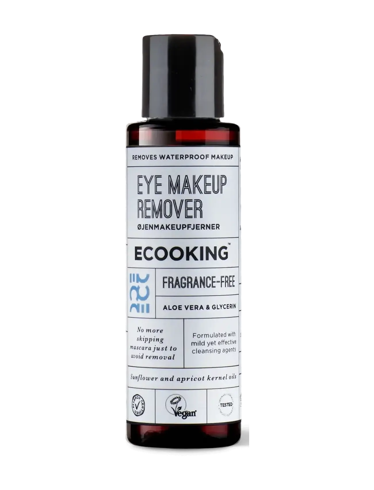 ECOOKING Eye Makeup Remover 100 Ml, Makeupfjerner, Sort, Str: 100 ML