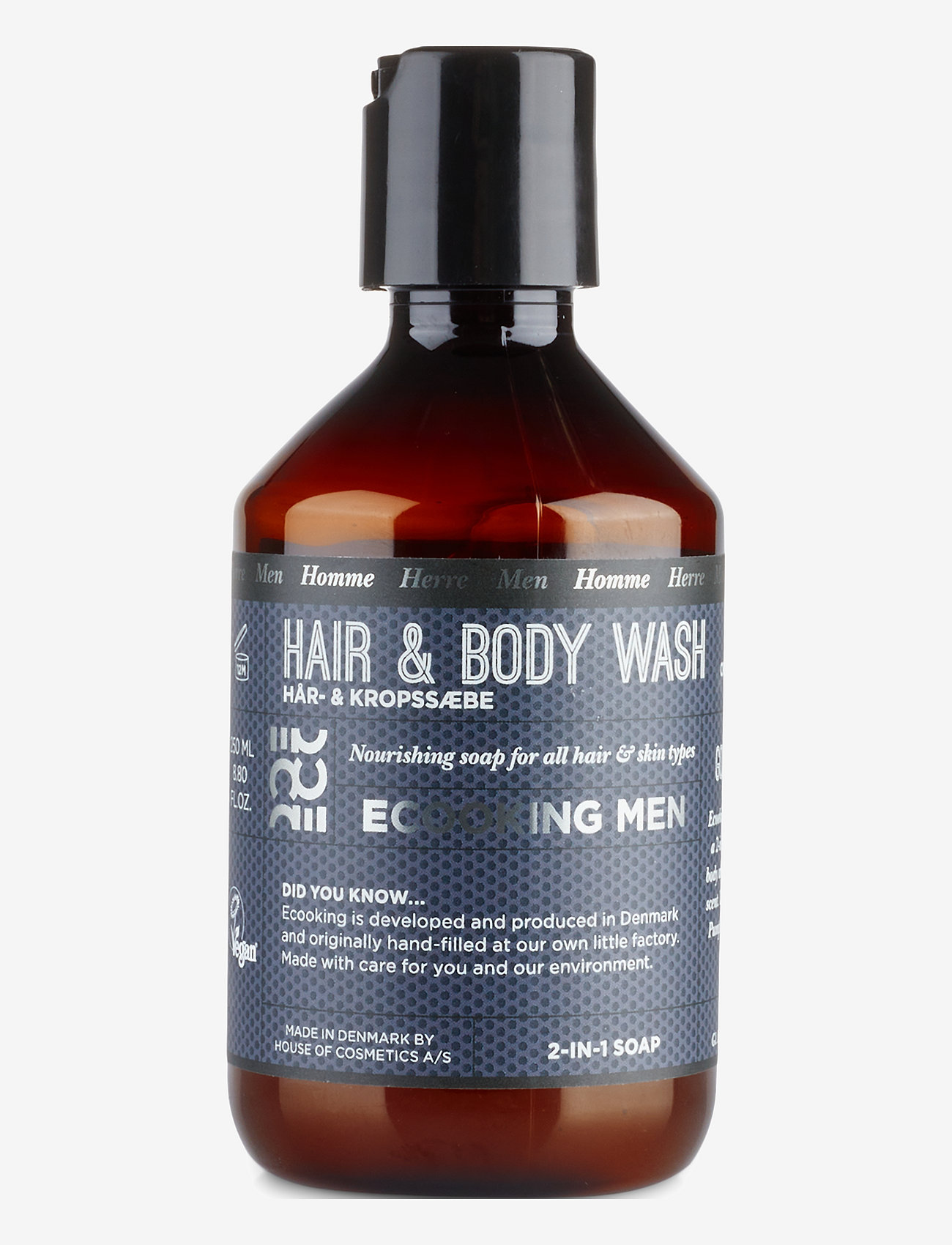 Ecooking - Men Hair & Body Shampoo - suihkugeelit - clear - 0
