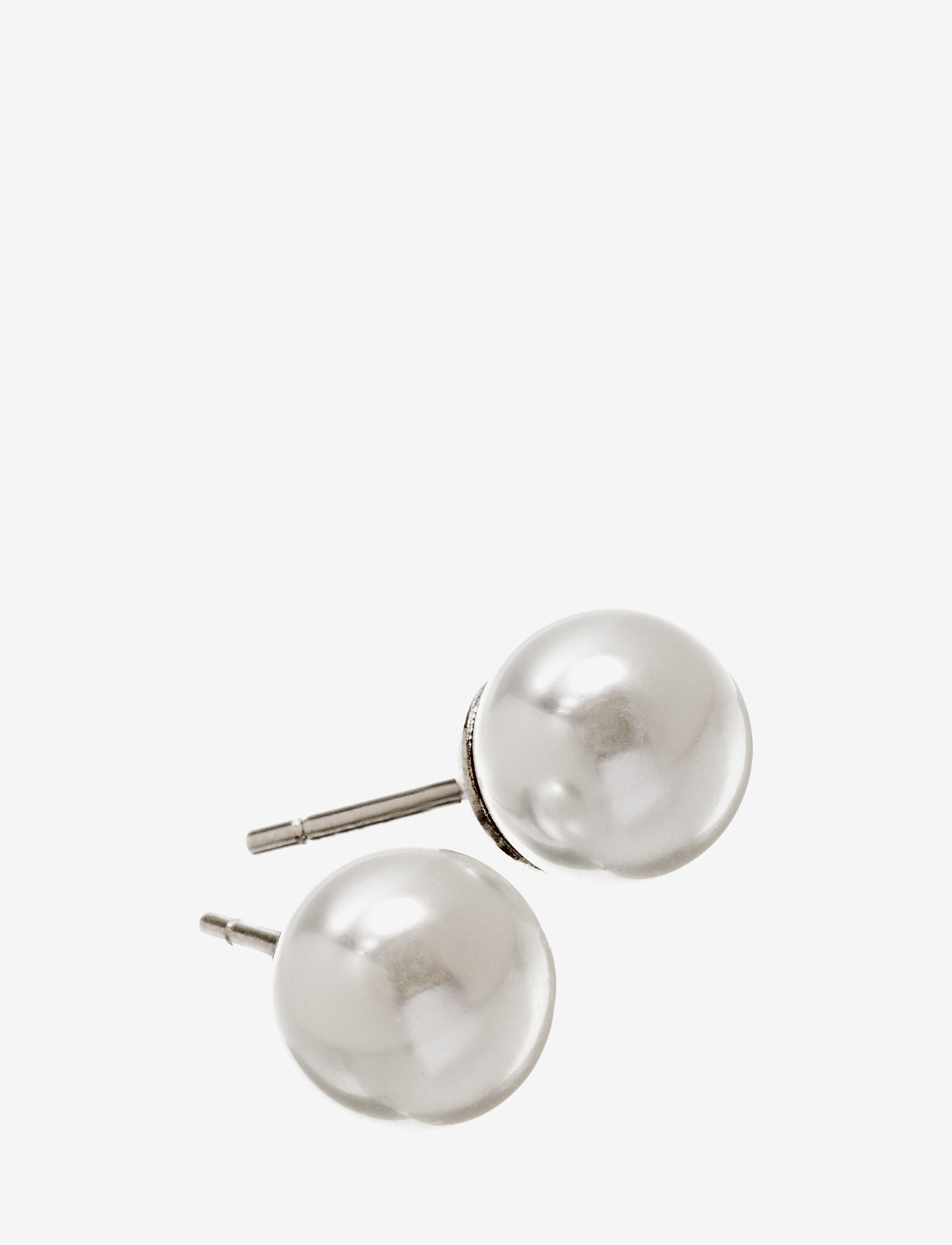 Edblad - Lilian Studs L Steel - pērļu auskari - white - 0
