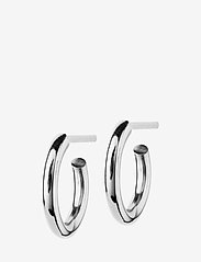 Hoops Earrings Steel Small - STEEL