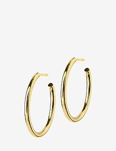 Hoops Earrings Gold Medium, Edblad