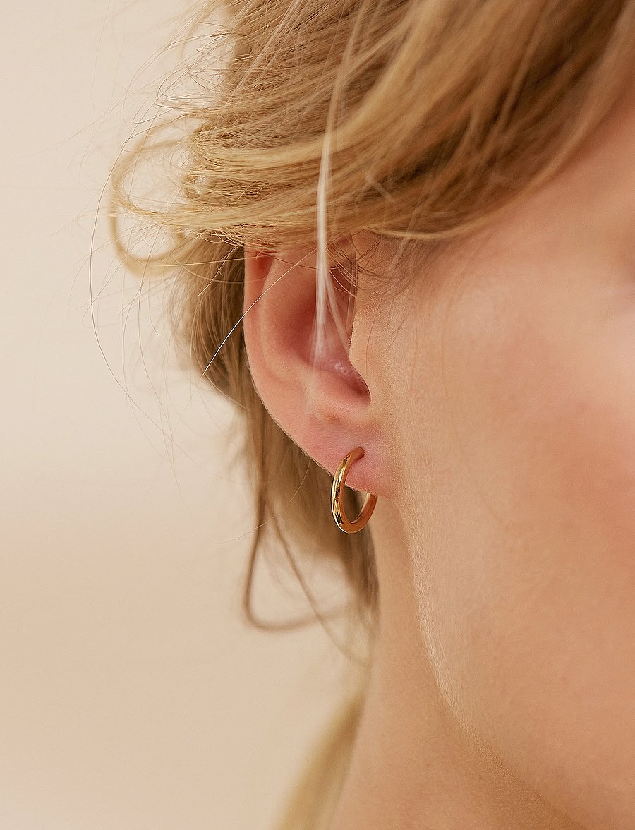 Edblad - Hoops Earrings Small - cerceaux - gold - 0