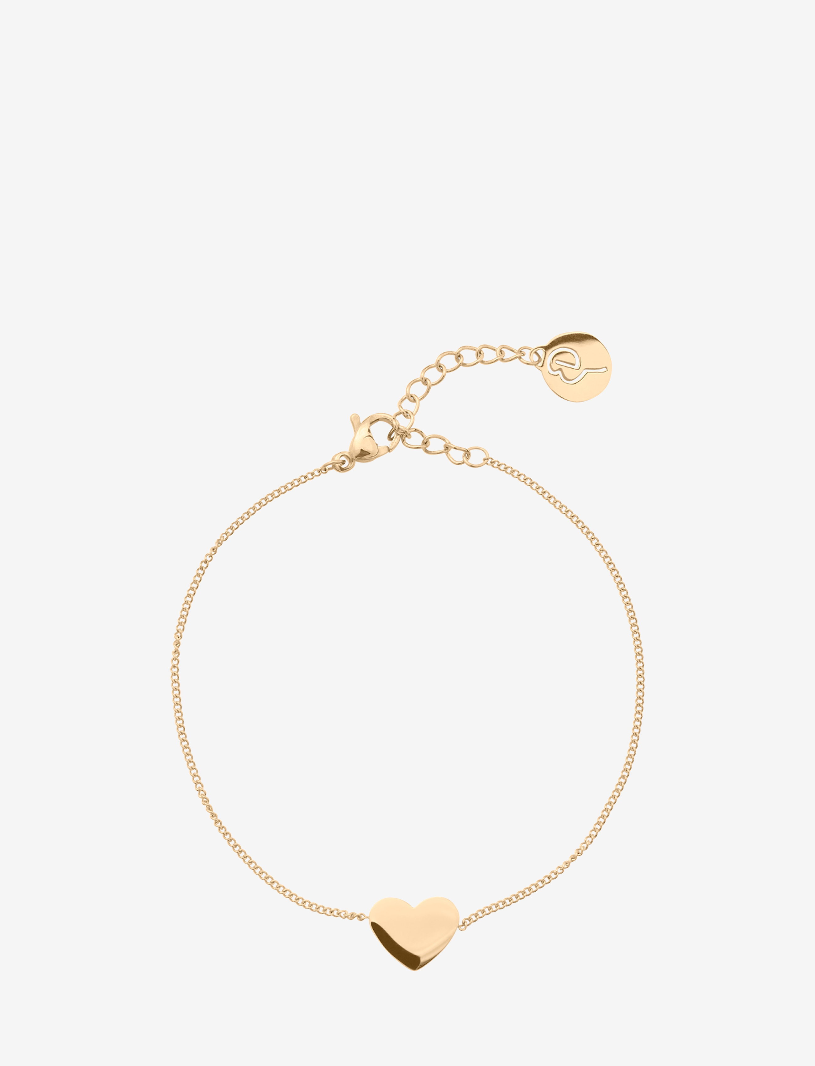 Edblad Pure Heart Bracelet, One Size, Bracelets, Gold - Chain Frauen