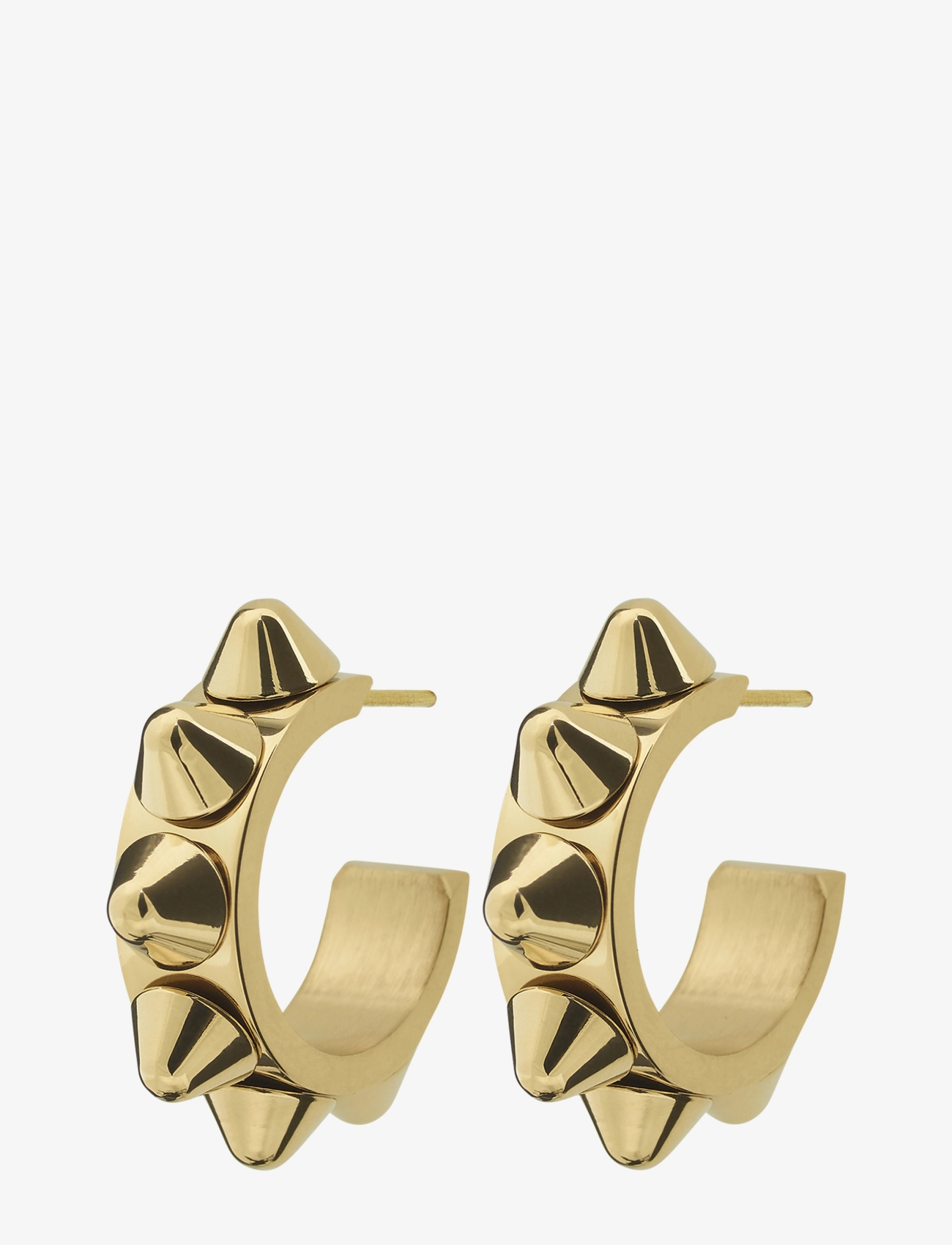 Edblad - Peak Creoles S - statement earrings - gold - 2