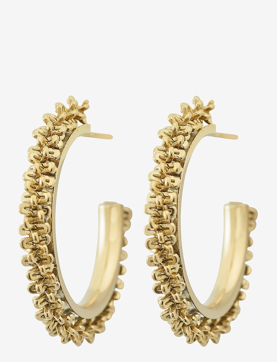 Edblad - Tinsel Earrings Creole - kreolen - gold - 0