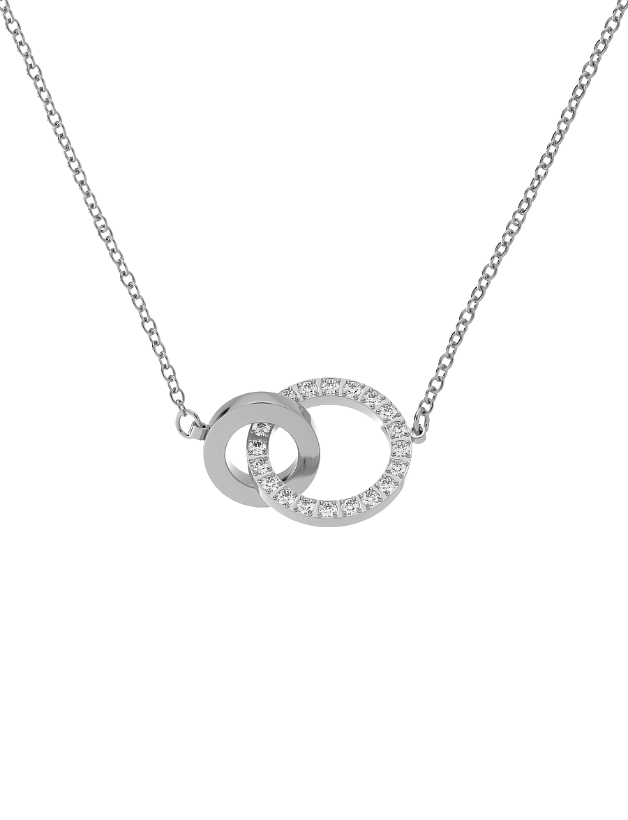 Edblad - Eternal Orbit Necklace - kaklarotas ar kulonu - steel - 1