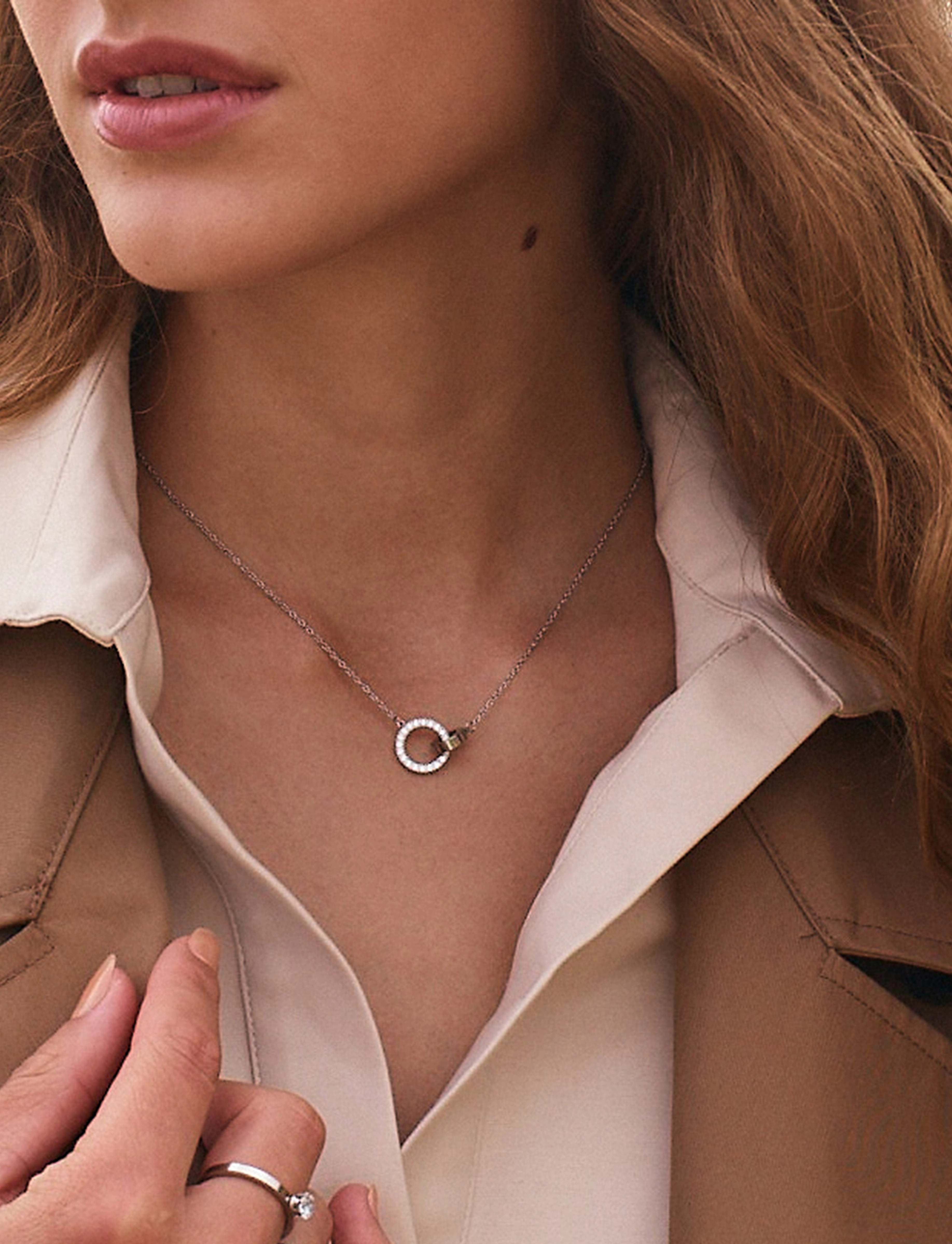 Edblad Eternal Orbit Necklace, One Size, Necklaces, Silber - Dainty Frauen
