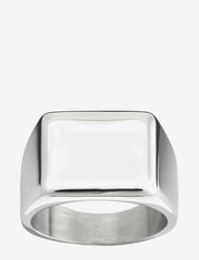 Edblad - Cole Signet Ring Steel - bagues - silver - 1