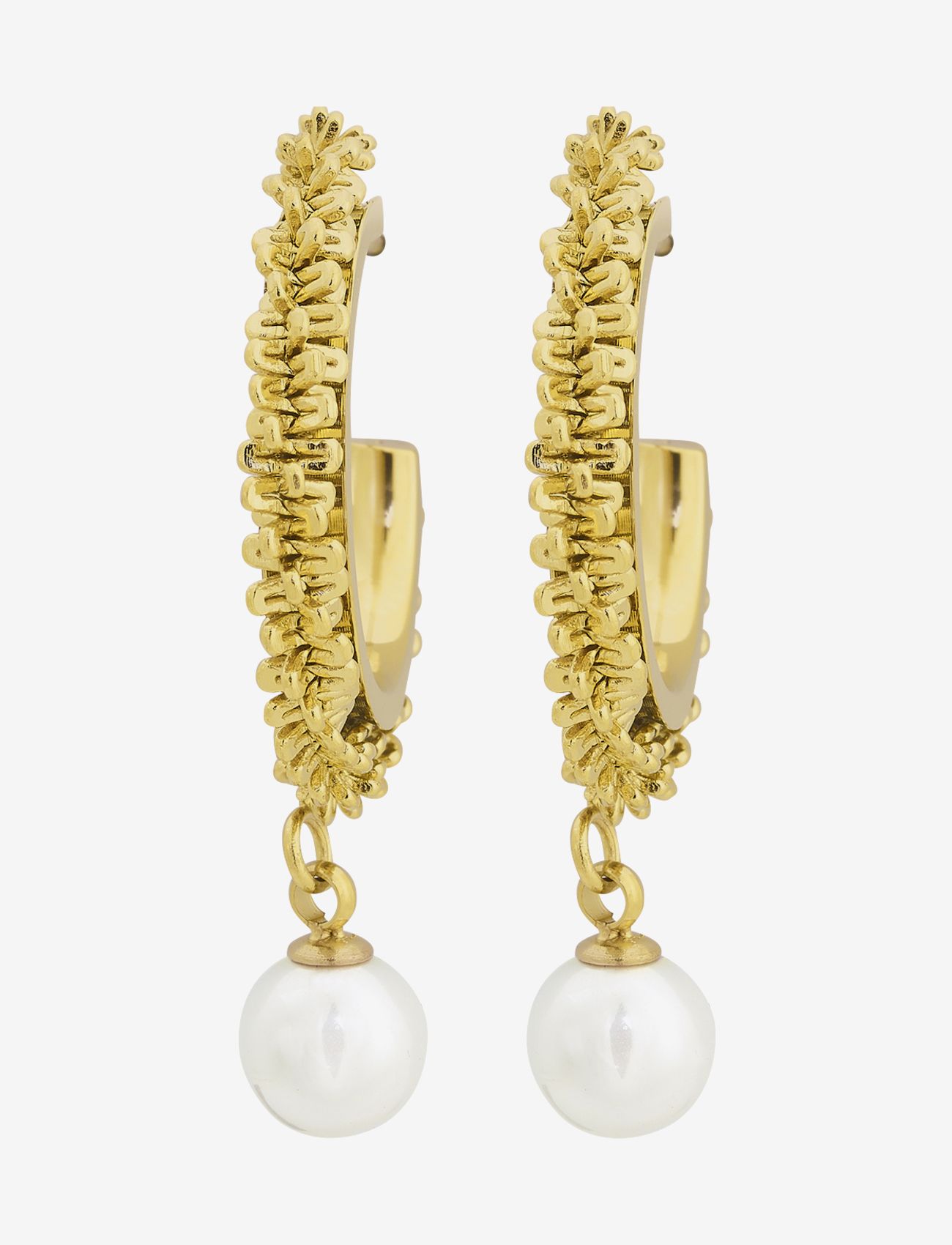 Edblad - Tinsel Creoles Pearl - gold - 0
