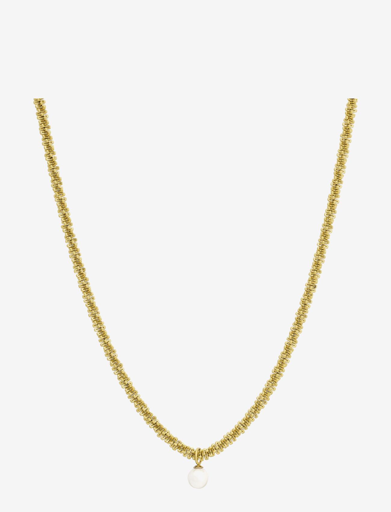 Edblad - Tinsel Necklace Pearl - gold - 0
