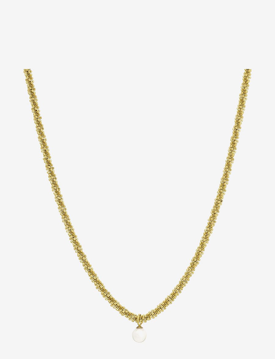 Edblad - Tinsel Necklace Pearl - gold - 0