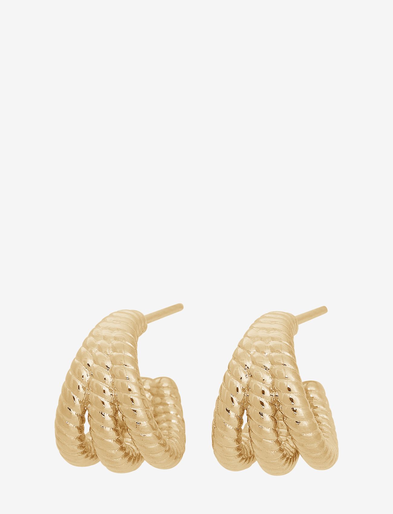 Edblad - Rope Creoles Triple Gold - gold - 0