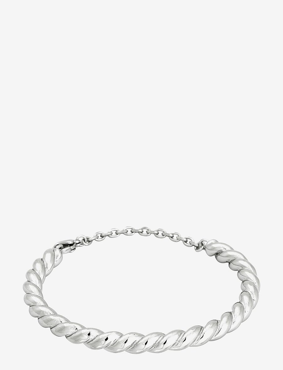 Edblad - Rope Bangle Steel - steel - 1