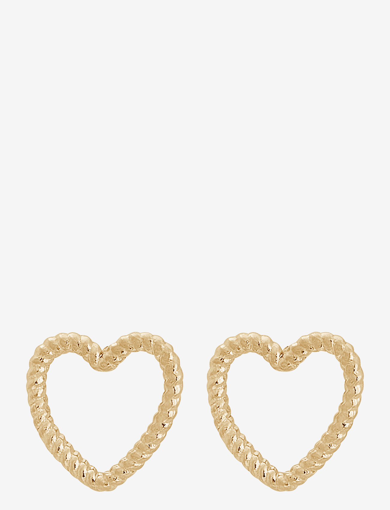Edblad - Rope Heart Studs S Gold - gold - 0
