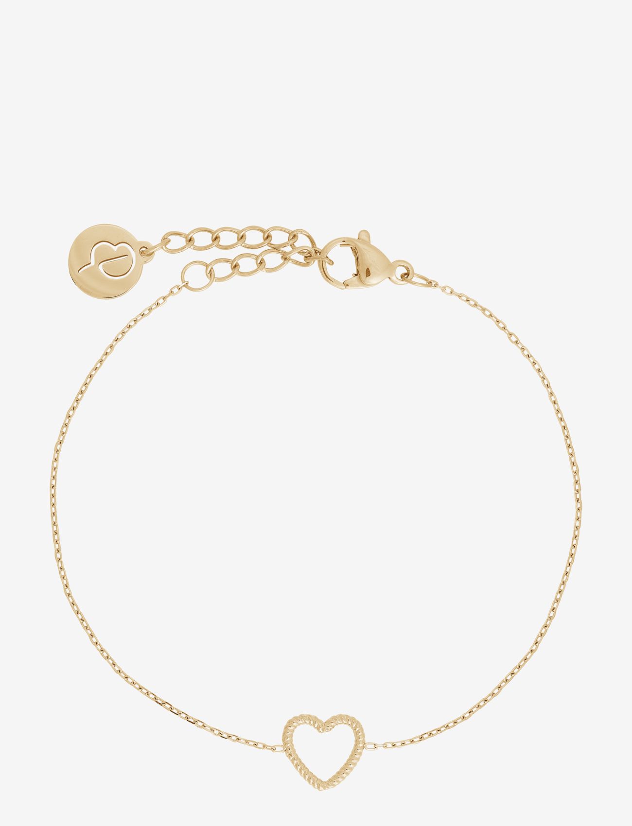 Edblad - Rope Heart Bracelet Gold - gold - 0