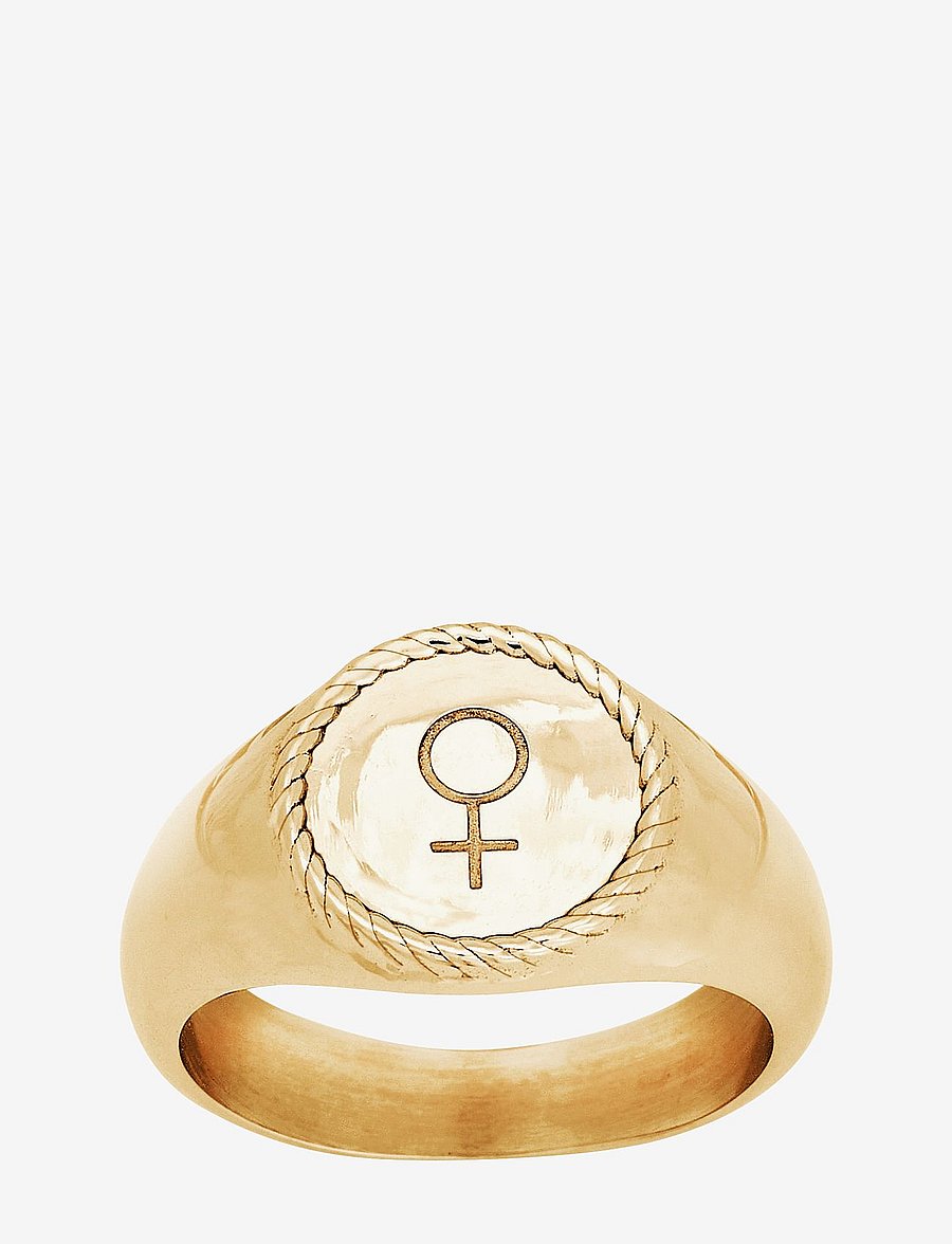 Edblad - Venus Signet Ring Gold - gold - 0