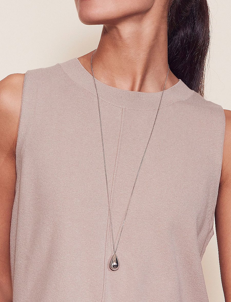 Edblad - Drop Necklace Steel - steel - 0
