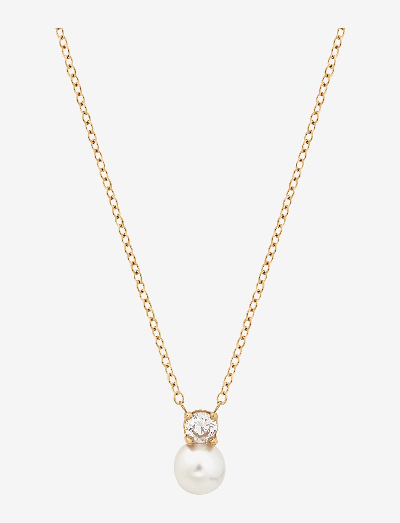 Edblad - Luna Necklace S - pearl necklaces - gold - 2